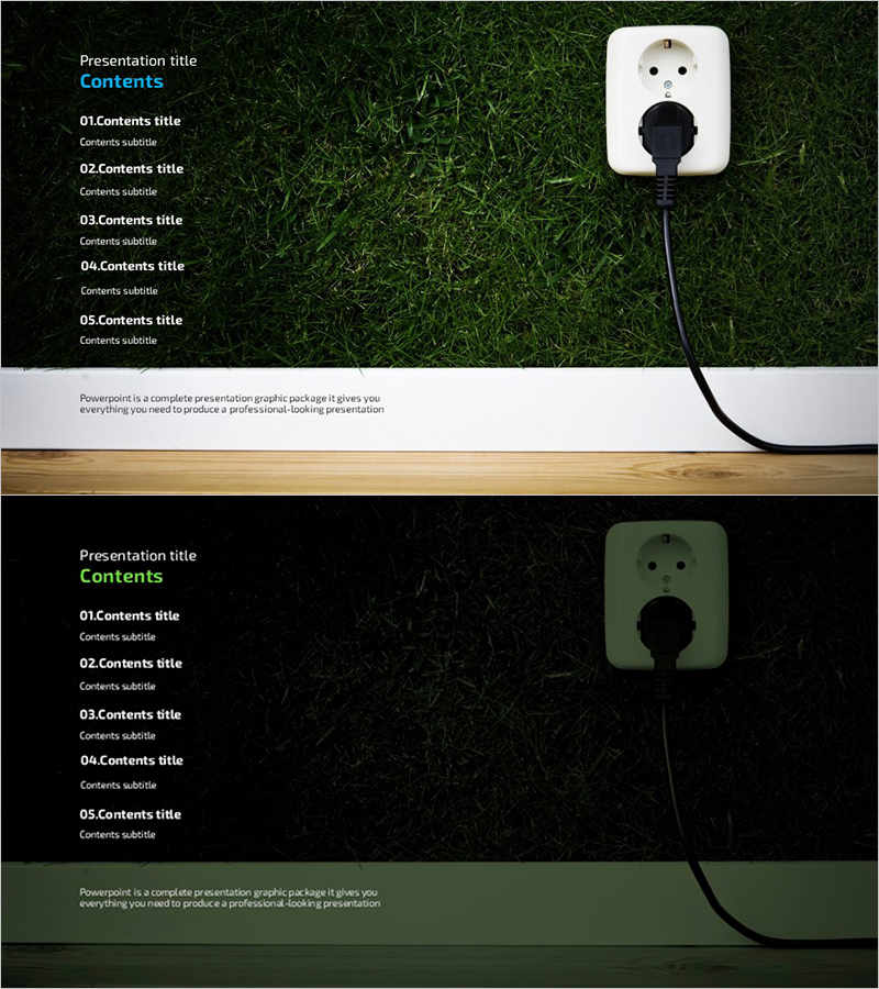 친환경 와이드 템플릿_목차 | Eco-friendly Wide Template - Table of Contents