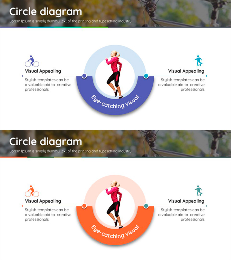 스포츠 써클 다이어그램 – 마케팅 전략 시각화