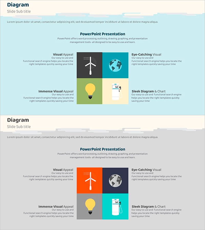 친환경 에코 바둑판 다이어그램 – 비즈니스와 환경의 조화