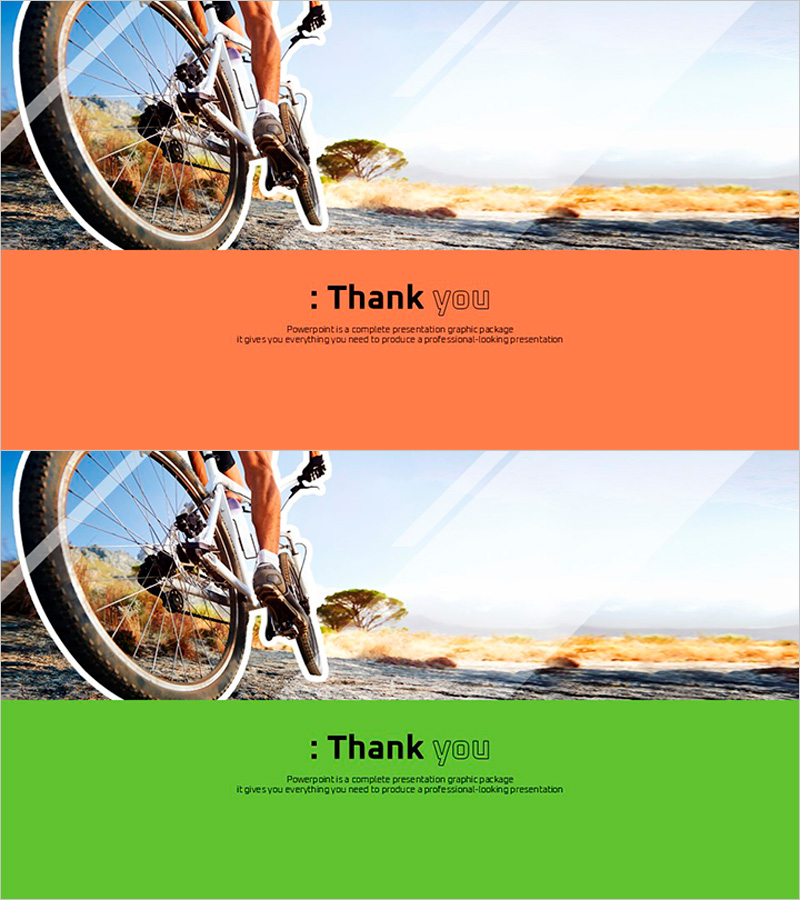 자전거 운동 템플릿 엔딩표지 – 건강과 활력을 더하다