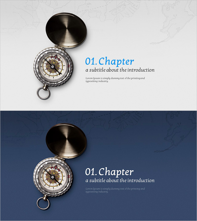 바다 모험을 담은 간지 템플릿