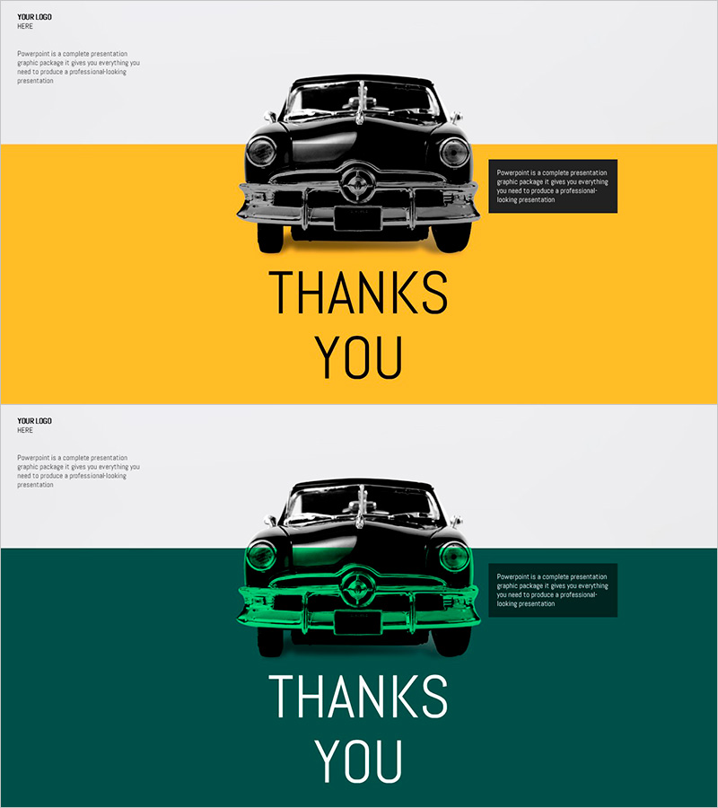 클래식 카 템플릿 엔딩 - 기억에 남는 마무리