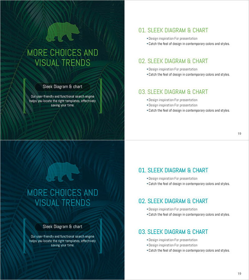 환경과 동물 보호 사항을 주제로 한 슬라이드