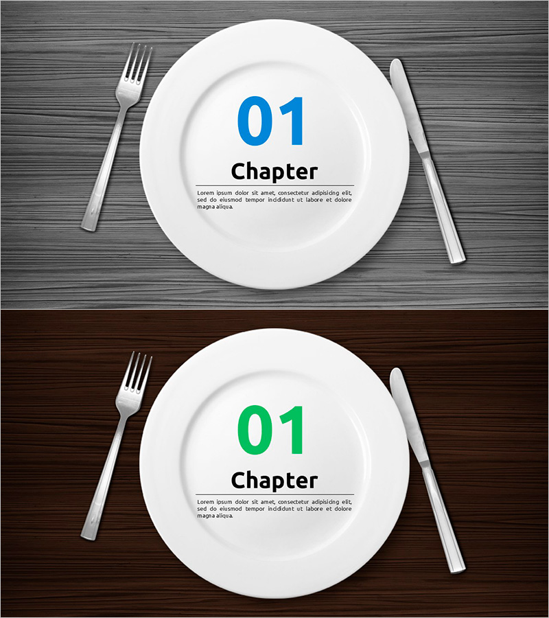 식기 배경 챕터 – 우아함과 세련미를 겸비한 간지 슬라이드