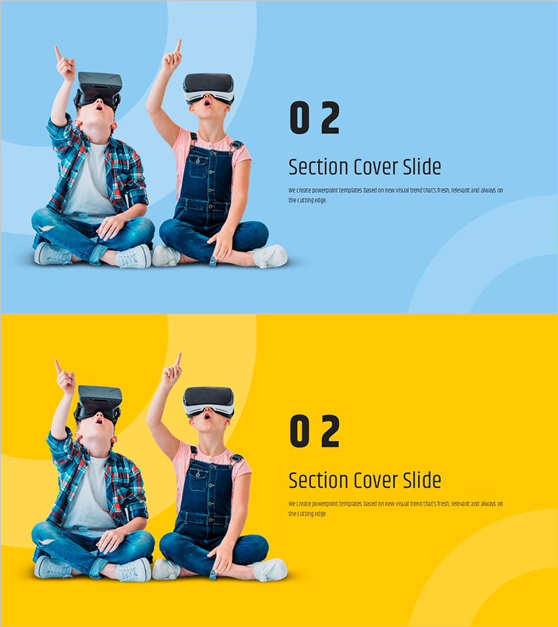 VR 교육 템플릿 간지 02 – 혁신적 교육 경험