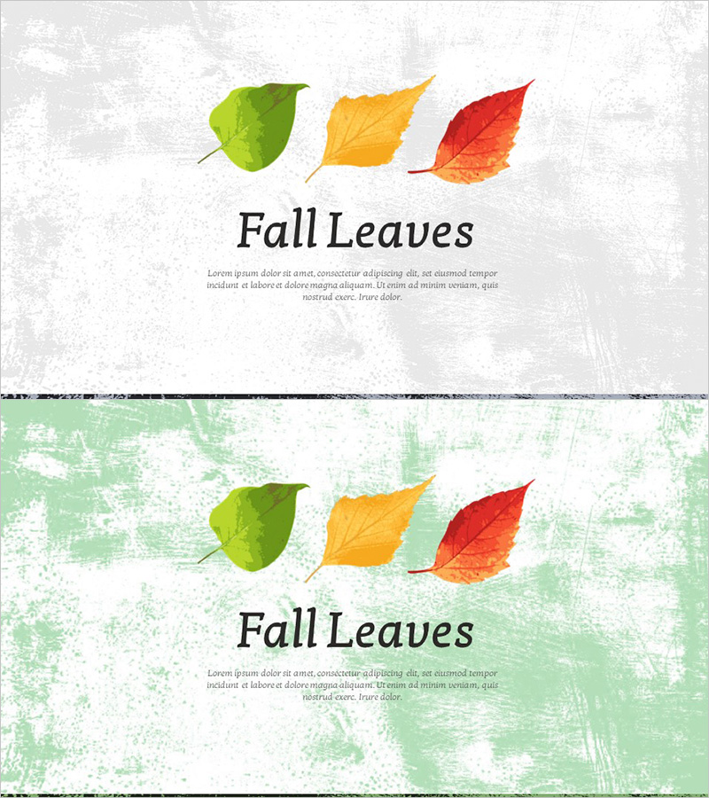 가을 단풍 템플릿 – 자연의 아름다움 담은 표지