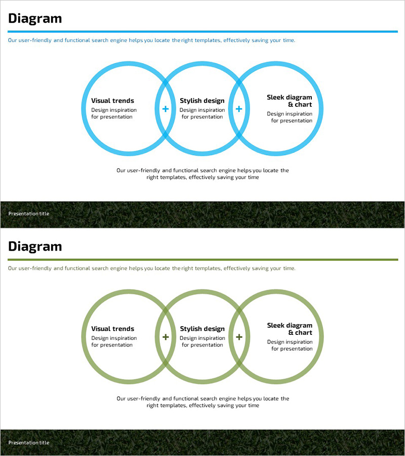 사업 소개 중첩형 다이어그램 – 비전과 전략을 직관적으로!