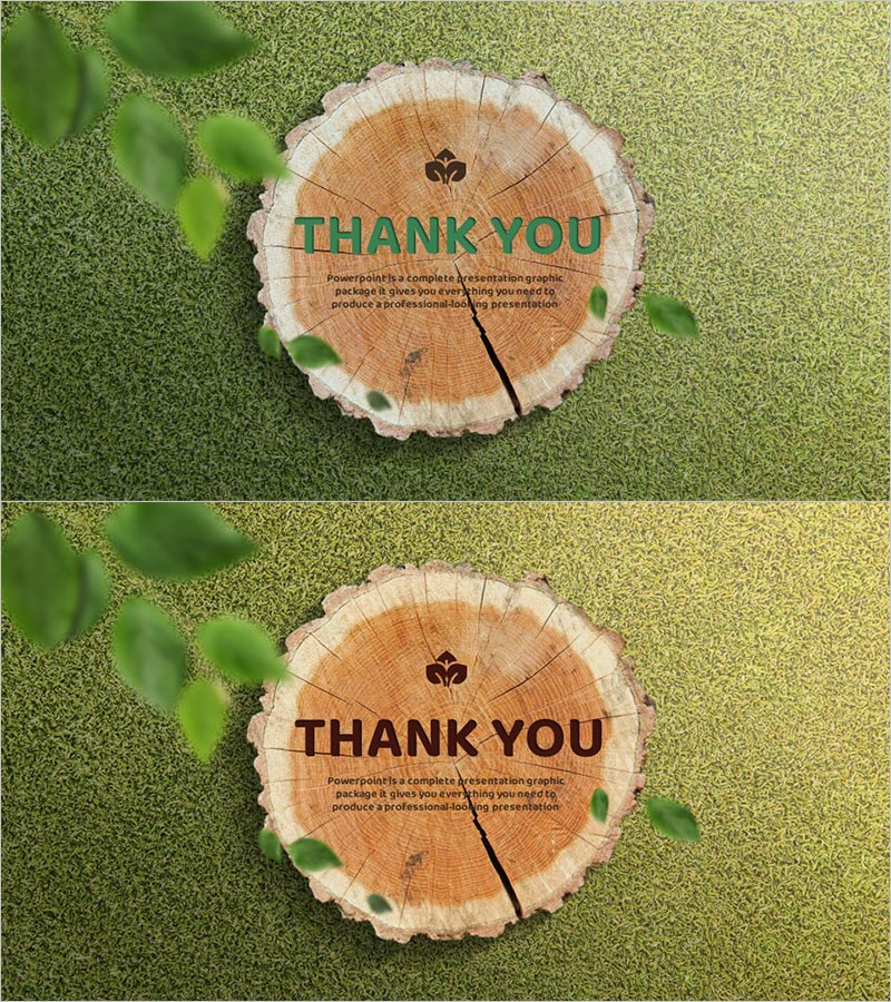 친환경 자연 템플릿으로 감동적인 엔딩페이지 생성