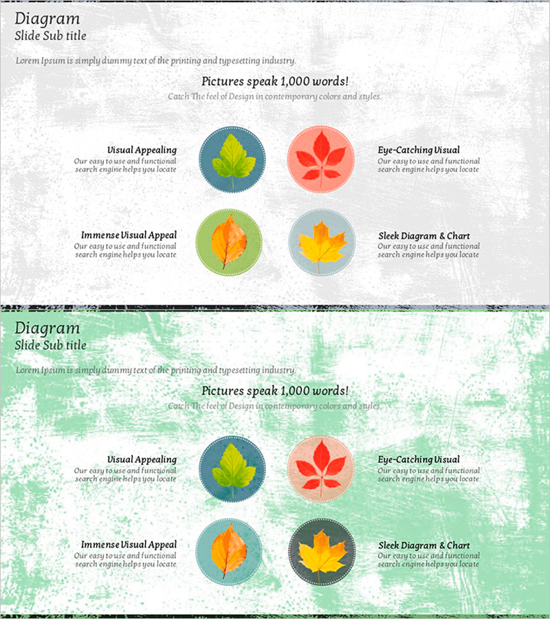 단풍잎 주요 성과 다이어그램 – 시각적 매력을 담은 클러스터