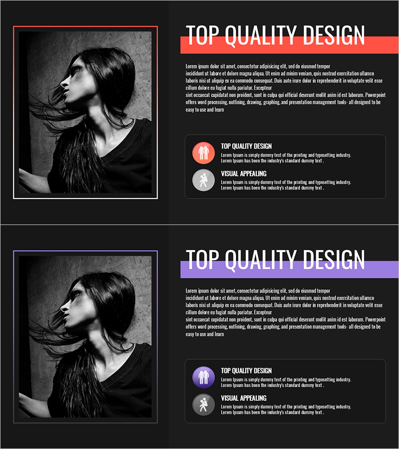 사업 추진 전략을 시각화한 도움의 손길 슬라이드