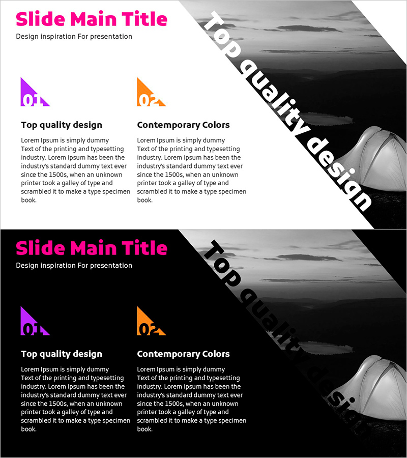 캠핑 계획 슬라이드 템플릿 – 사업 추진계획