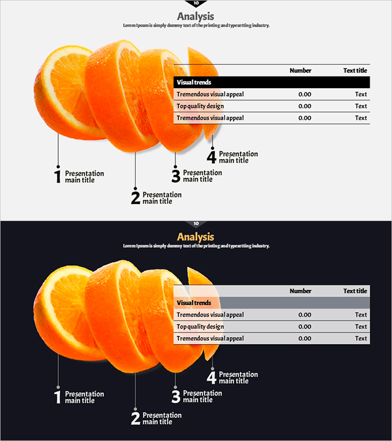 건강한 식재료 선정 방법을 안내하는 유익한 다이어그램 슬라이드