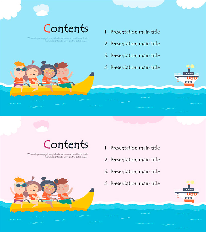 여름방학 템플릿 목차 – 휴식을 즐기는 순간