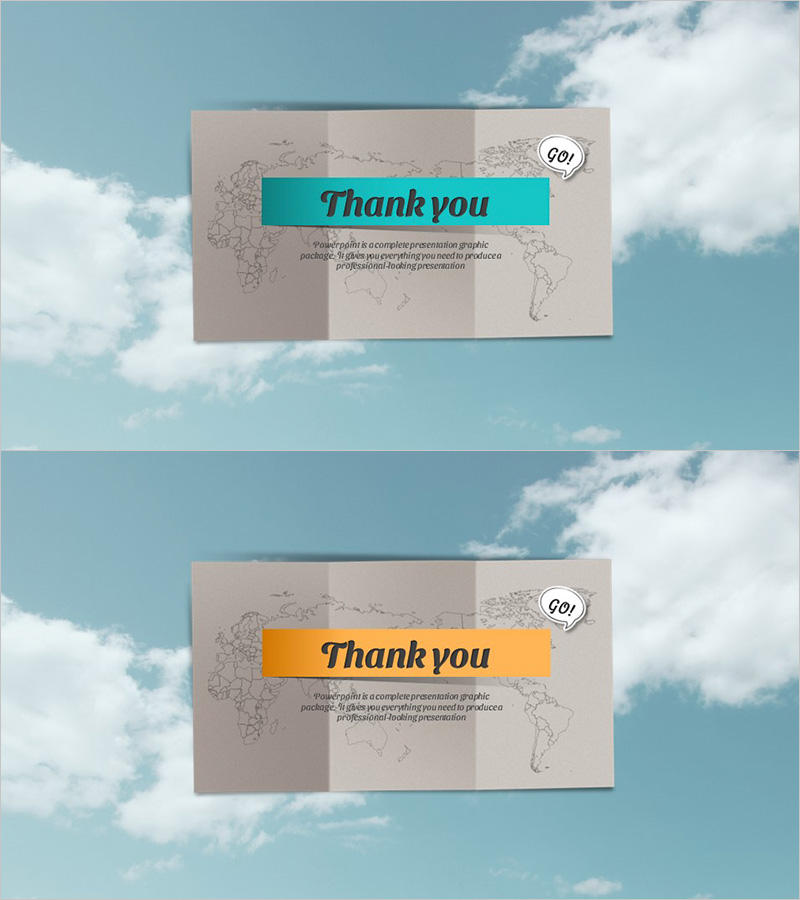 해외여행 와이드 템플릿 – 엔딩 페이지