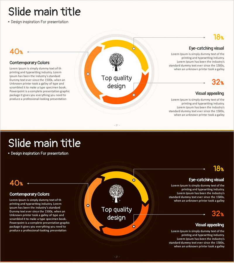 나무 순환 연결 다이어그램
