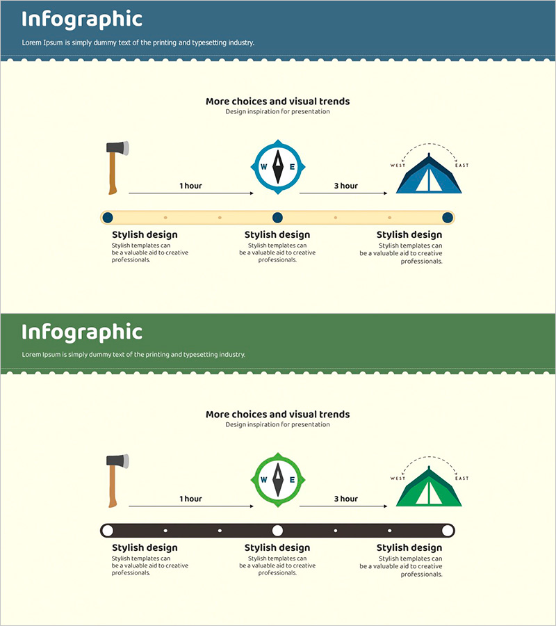 사업 추진 방향을 시각화한 캠핑 인포그래픽