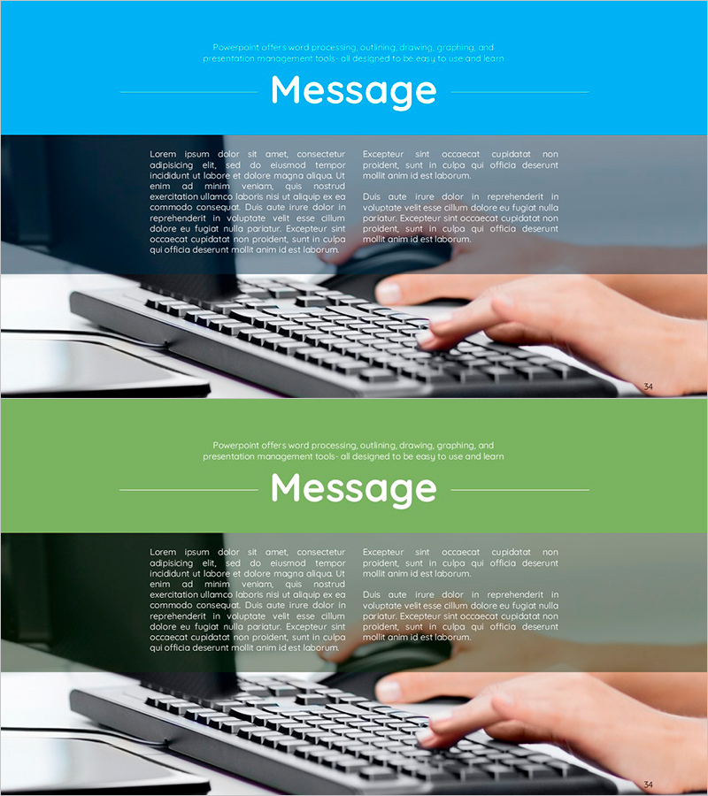 키보드 배경과 메시지 – 실용성과 접근성