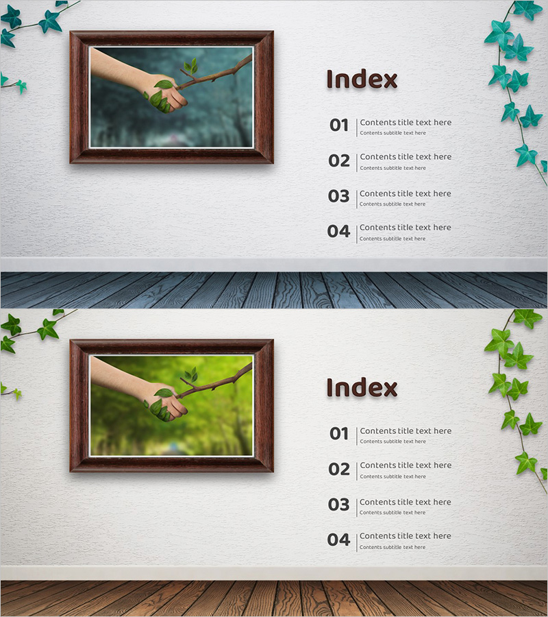 친환경 보호 프로젝트 템플릿 - 목차