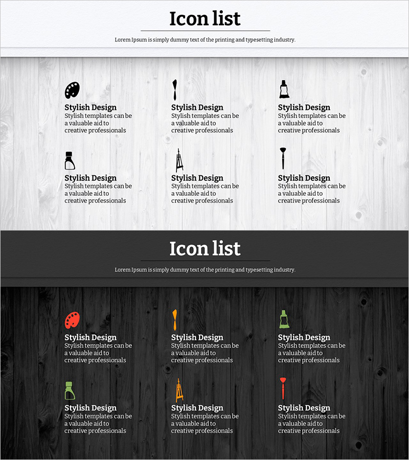 페인팅 도구 아이콘과 설명 슬라이드