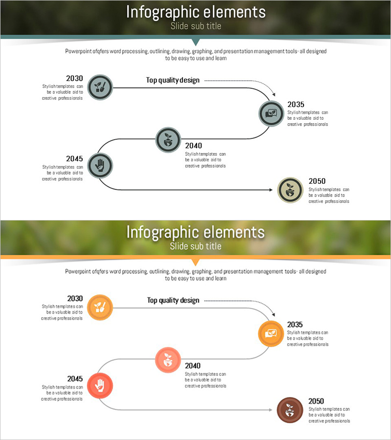 자연환경 회사연혁 시각화 – 블루와 브라운
