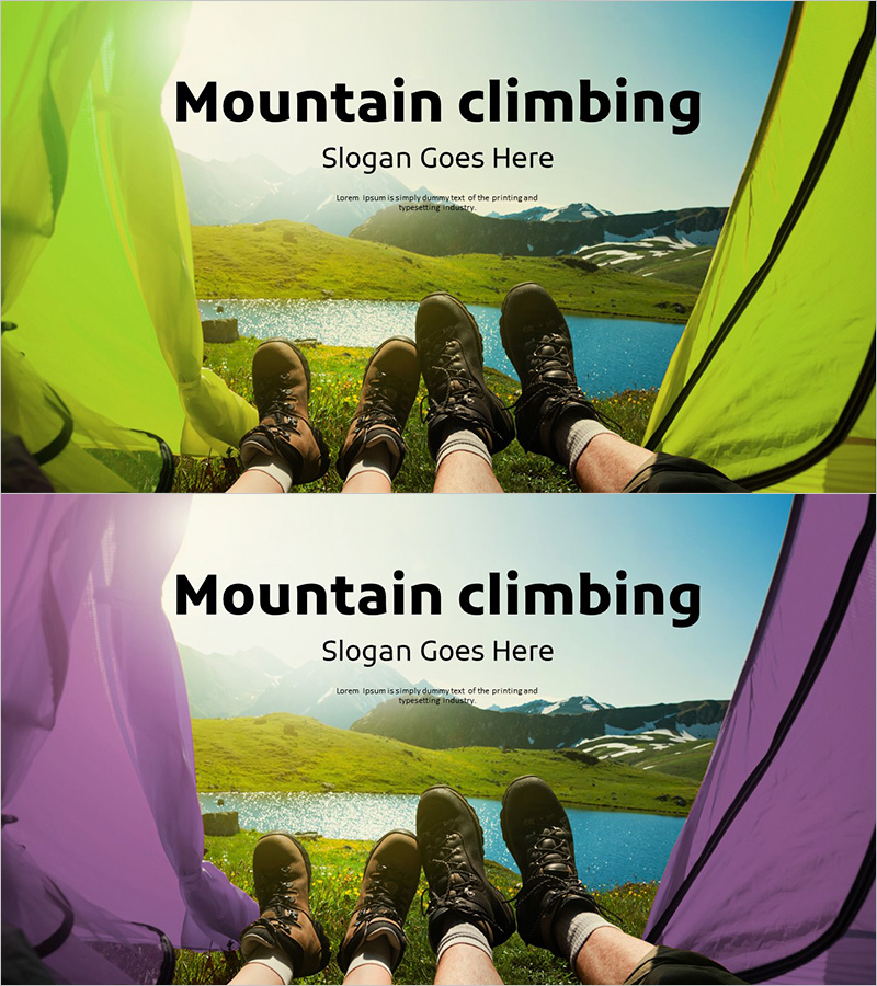 산악 클라이밍 템플릿 – 모험과 자유의 표지