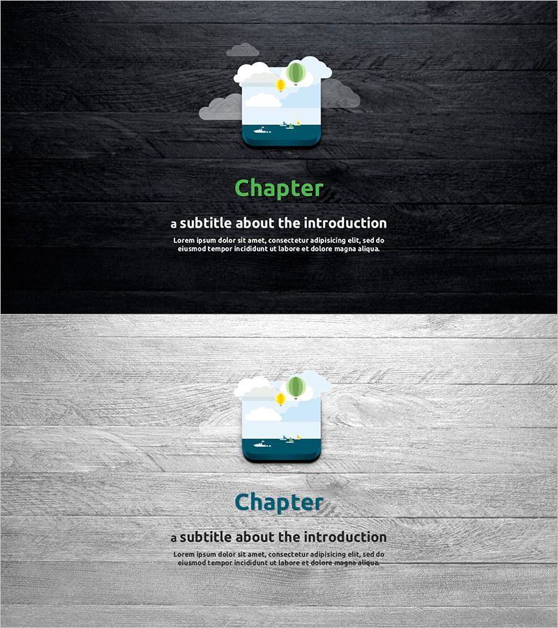 여행 가이드 템플릿 – 간지 있는 섹션 슬라이드