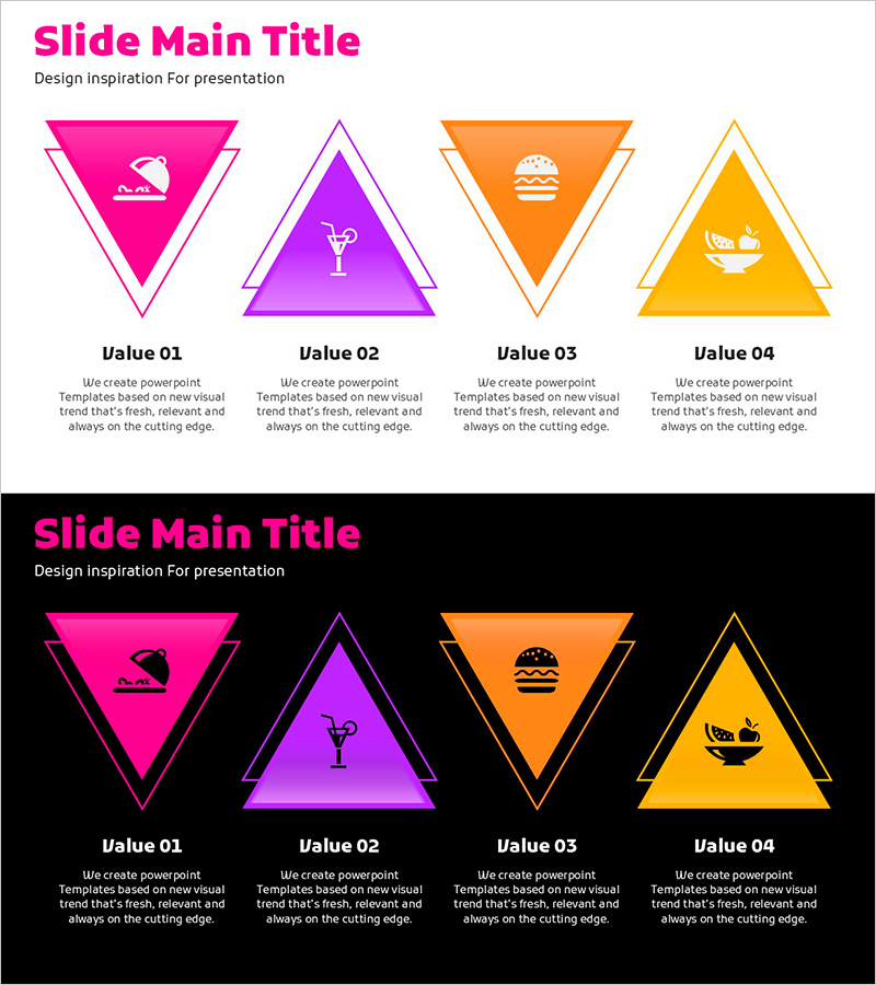 다양한 음식 다이어그램 – 비주얼로 즐기는 맛의 세계