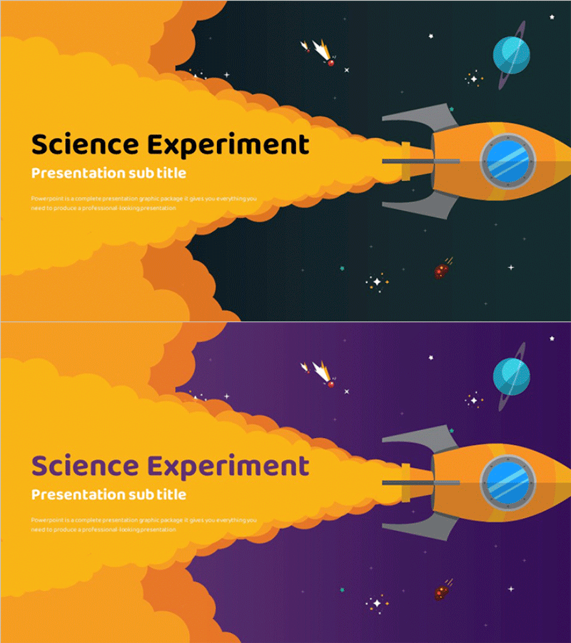 로켓 발사 시험 템플릿 표지