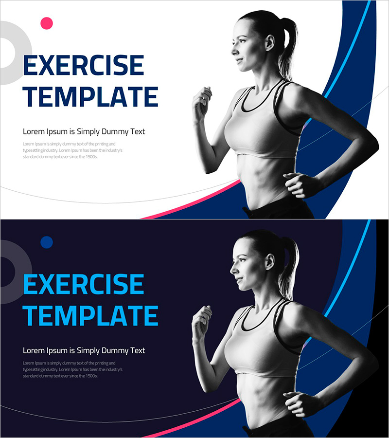 운동 테마 템플릿 표지 – 에너지를 느껴보세요