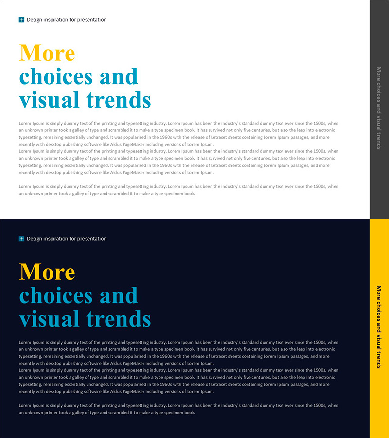 Detailed Text Description Page Template – Insights and Visual Trends