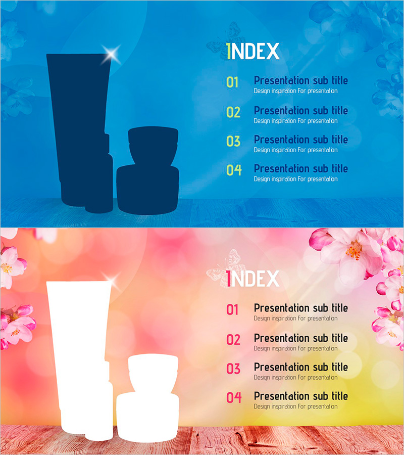 블라썸 코스메틱 템플릿 목차