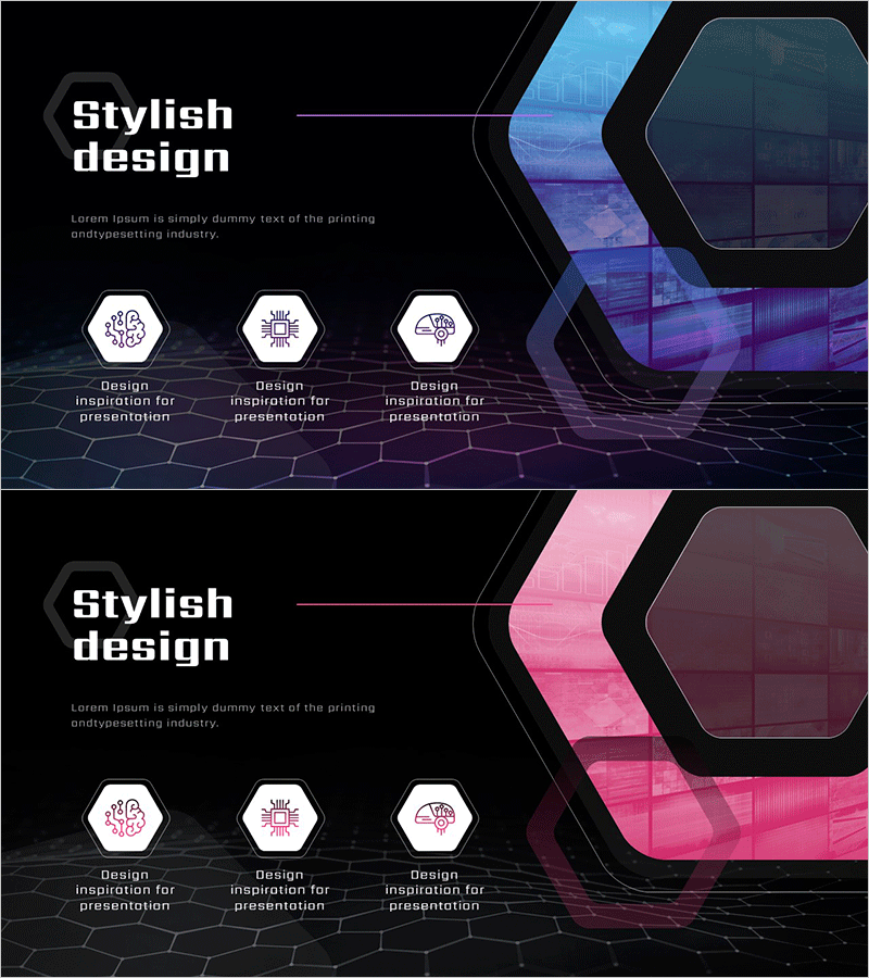 AI 마케팅 목표를 시각적으로 표현한 클러스터 슬라이드