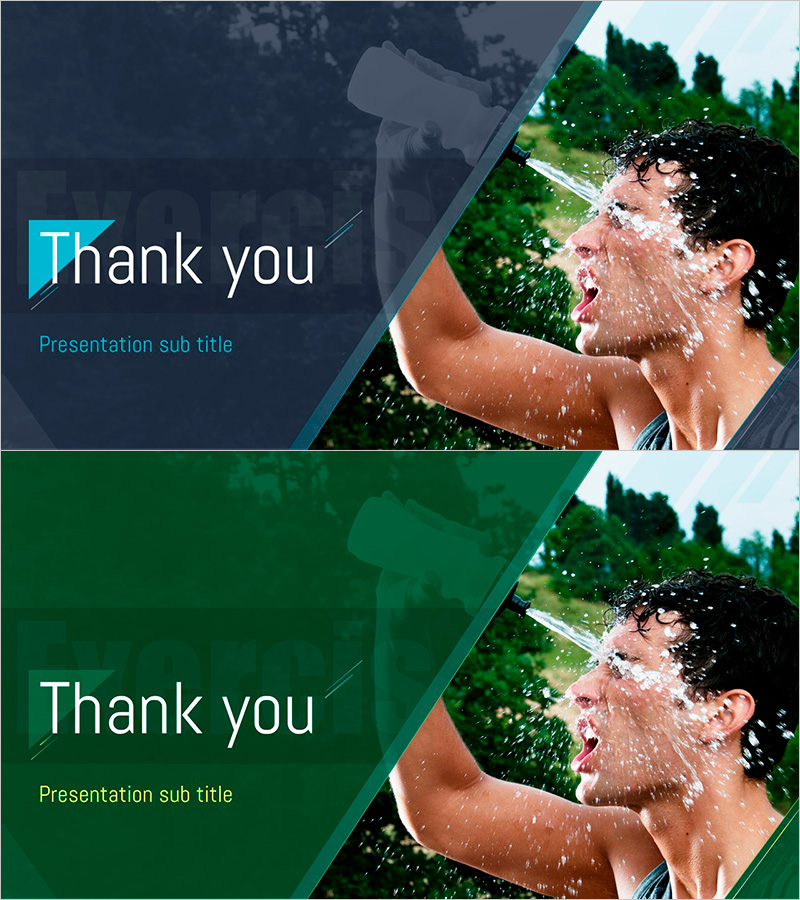 수분섭취를 강조하는 엔딩 페이지 – 건강과 활력