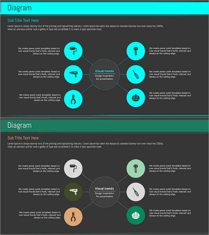 기술현황 확산 다이어그램 - 중심으로 간결하게
