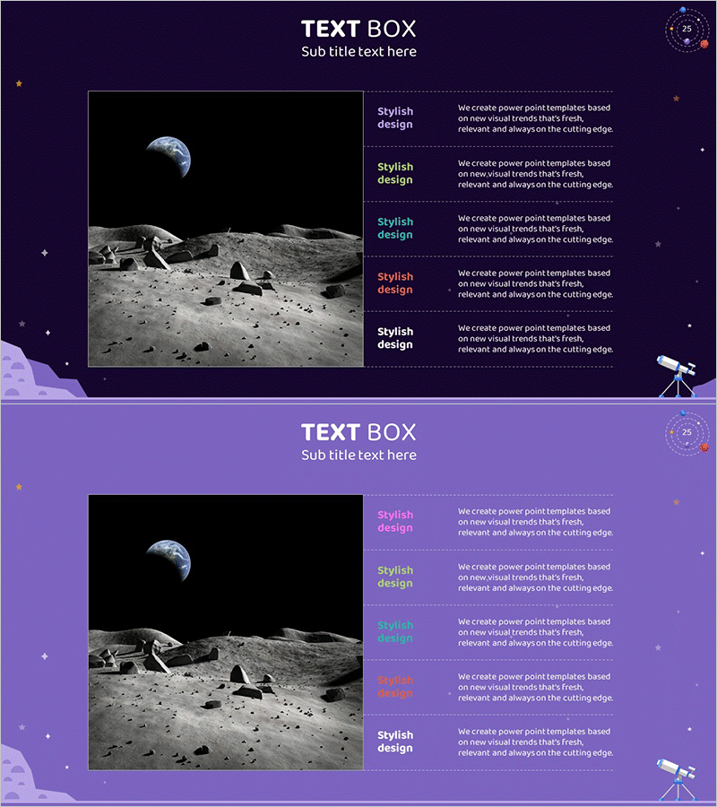 우주산업 상세 개요를 위한 PPT 템플릿