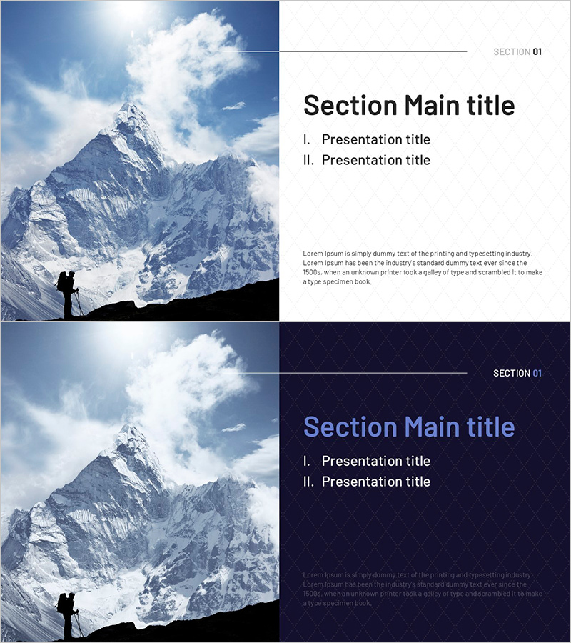 자연 와이드 템플릿 간지01 – 섹션 커버