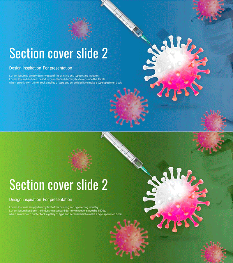 바이러스 백신 템플릿 간지 02 – 섹션 소개 슬라이드