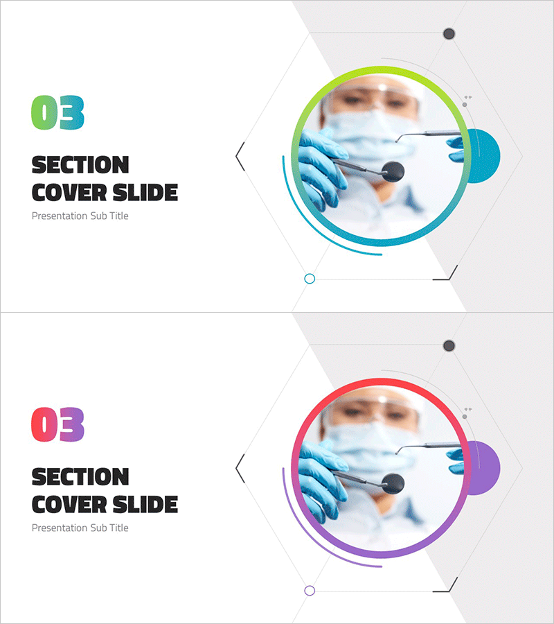 깔끔한 과학 실험 템플릿 간지 – 전문성을 강조한 섹션 커버