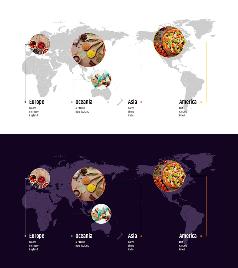 식재료와 세계지도 분석 – 문화의 맛을 담다