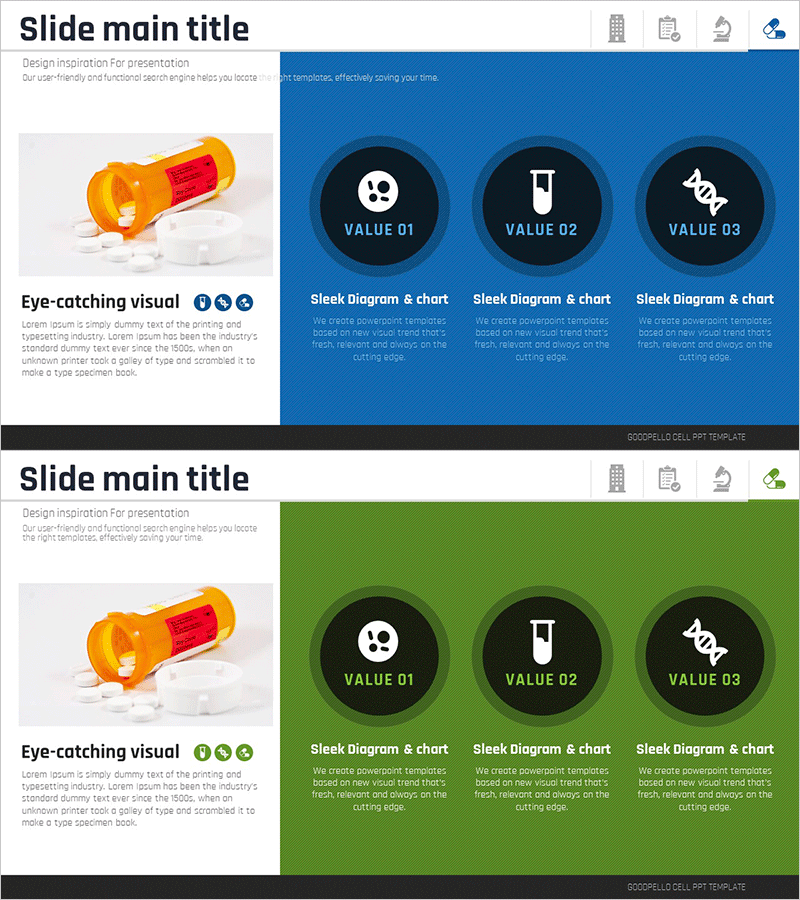 알약 핵심 성분 다이어그램 – 사업 비전 및 전략