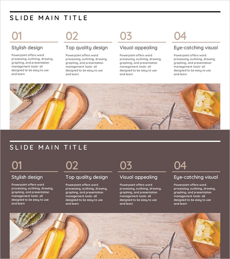 화장품 준수사항 내용 전달을 위한 프레젠테이션 템플릿