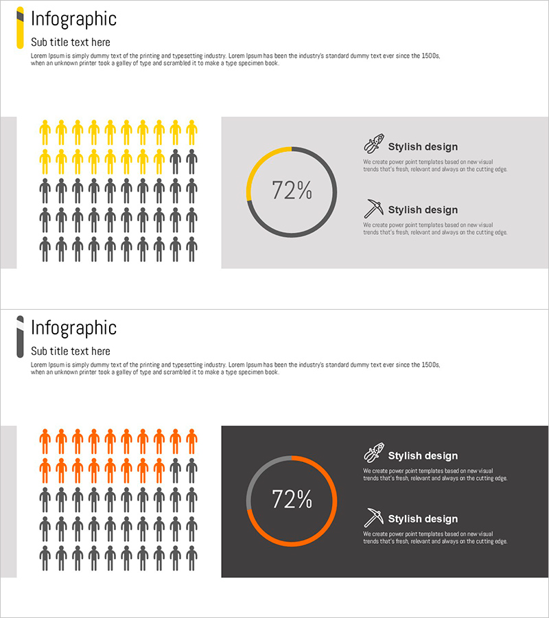 설비 담당 인원 조사 그래프 – 인포그래픽 디자인