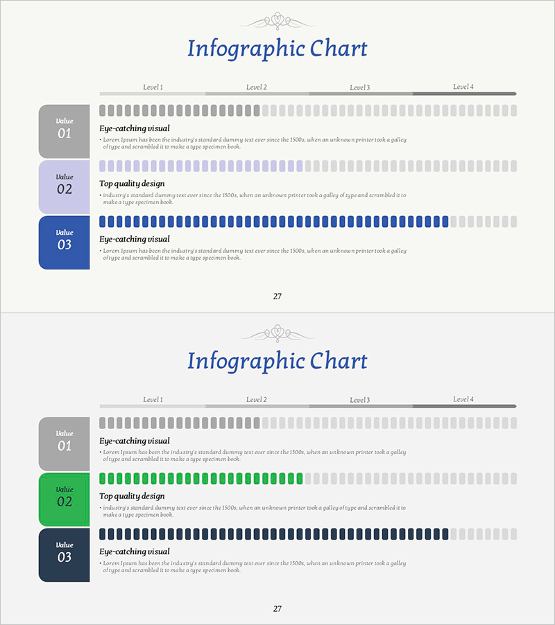 퍼플 그린 당성률 게이지 차트