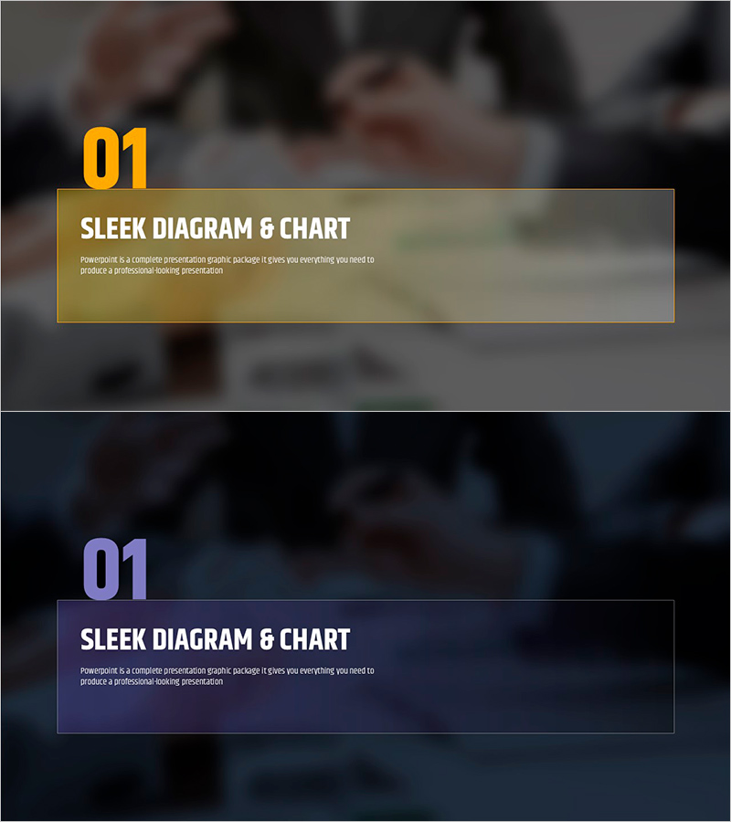 회의 배경의 간지 슬라이드 - 전문적인 느낌을 강조