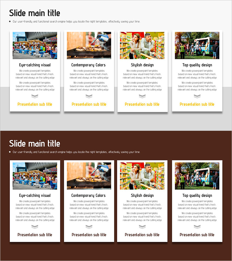 푸드트럭 시장 조사를 위한 인포그래픽 슬라이드