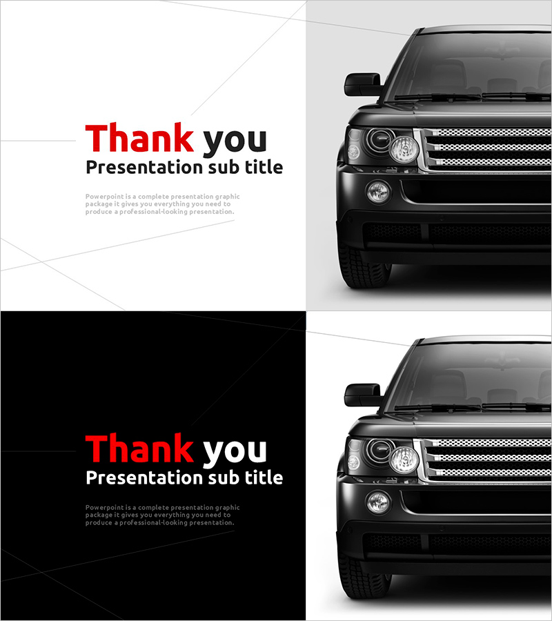 베스트 드라이버 템플릿 엔딩표지 – 프로페셔널한 인상