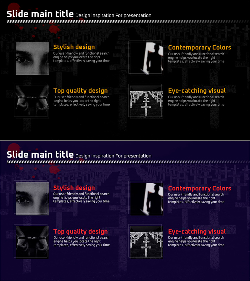 범죄 유형 소개 PPT 템플릿