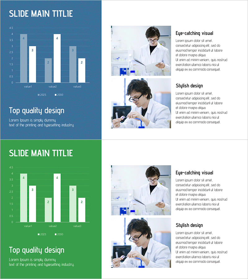 세로 막대그래프로 데이터 시각화 – 최고 품질의 디자인