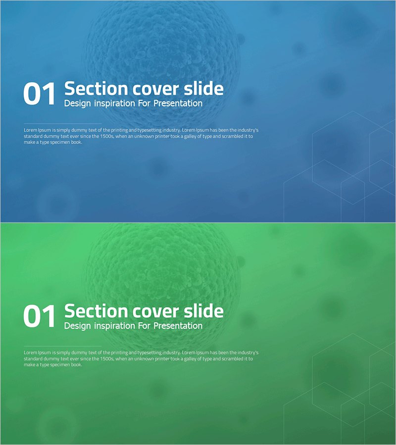 바이러스 예방 템플릿 간지 – 프레젠테이션의 영감