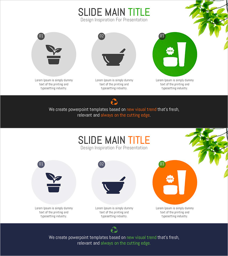 비건 화장품 생산 과정을 시각화한 다이어그램 슬라이드